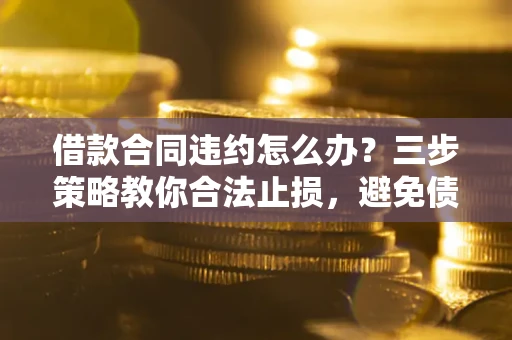 北京借款合同违约怎么办？三步策略教你合法止损，避免债务危机升级