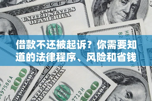 北京借款不还被起诉？你需要知道的法律程序、风险和省钱技巧