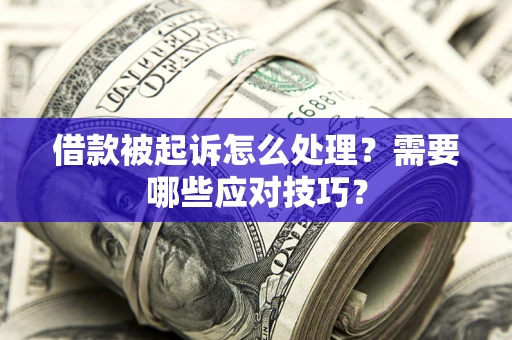 北京借款被起诉怎么处理？需要哪些应对技巧？