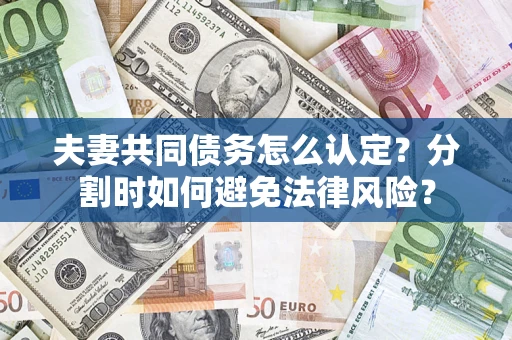 北京夫妻共同债务怎么认定？分割时如何避免法律风险？
